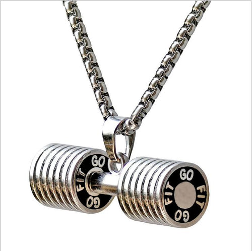 Fitness Hantel Anhänger - Motivierender Schmuck für Sportler