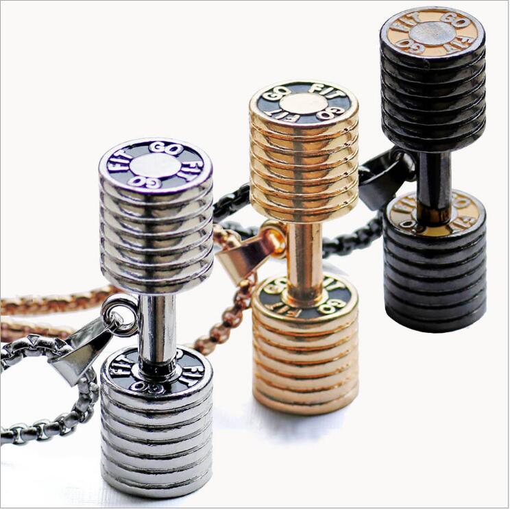 Fitness Hantel Anhänger - Motivierender Schmuck für Sportler