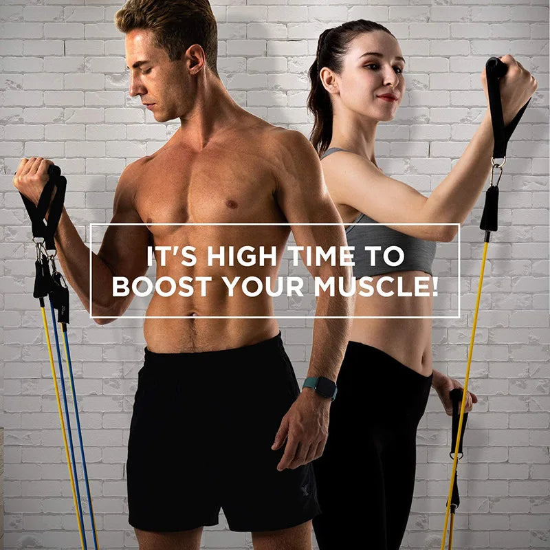 Premium Widerstandsbänder Set - Bis 250 LBS - Dein komplettes Home-Gym
