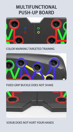 Push-up Board Set - Multifunktionales Liegestütz-System für Brustaufbau