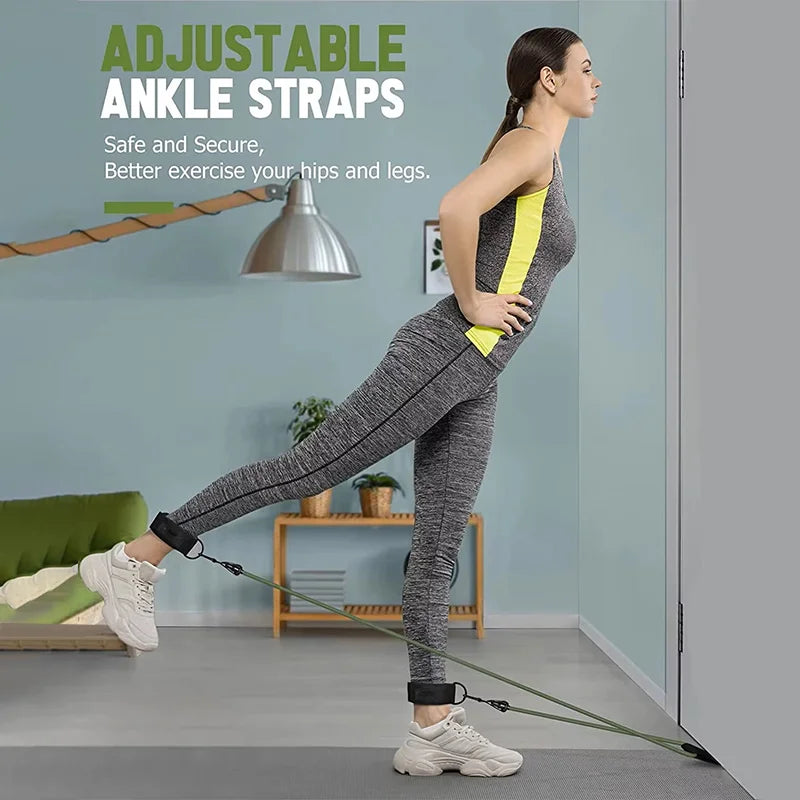 Premium Widerstandsbänder Set - Bis 250 LBS - Dein komplettes Home-Gym