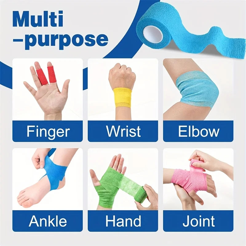 24x Sport Bandagen Set - Selbstklebend & Elastisch für Gelenke