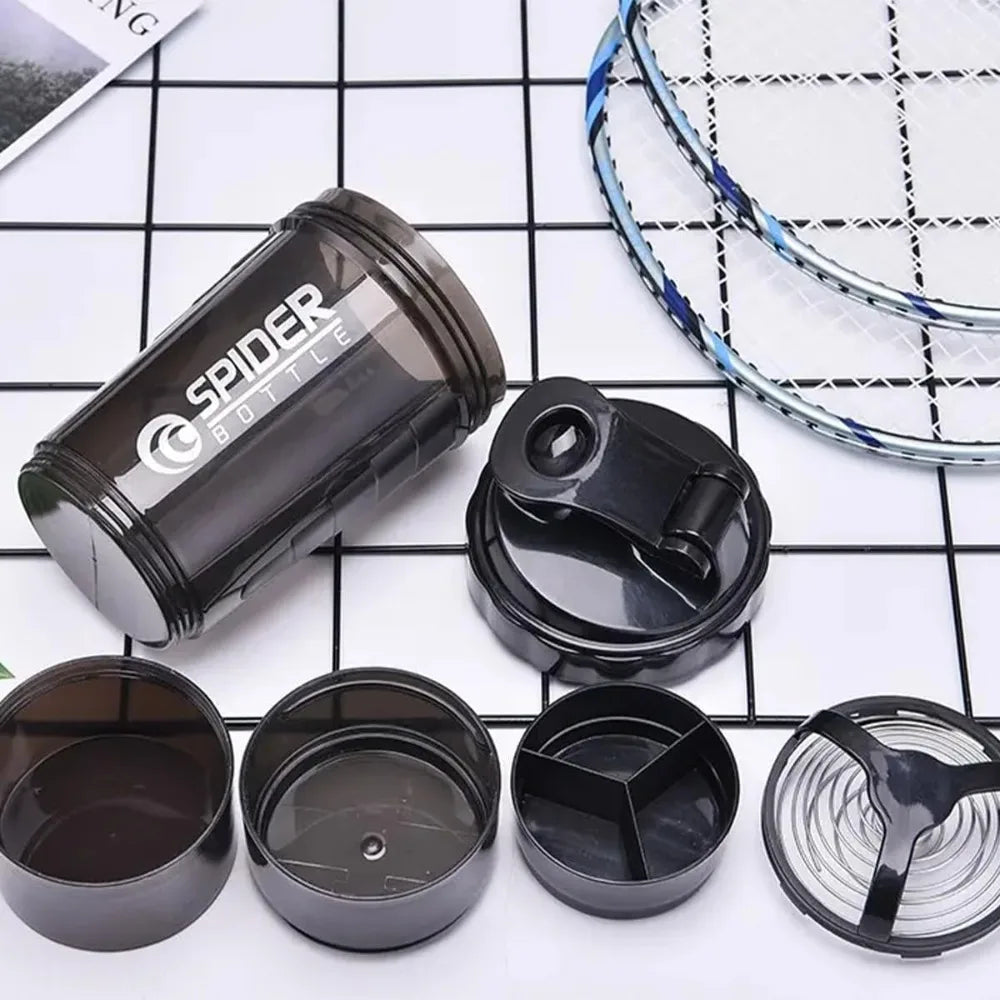 Premium Protein Shaker 3-Schichten - BPA-frei für Fitness & Gym