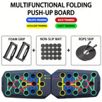 Push-up Board Set - Multifunktionales Liegestütz-System für Brustaufbau