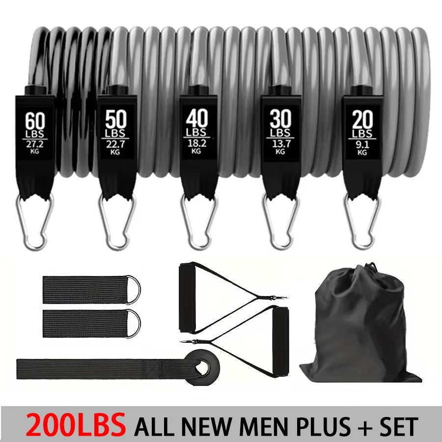 Premium Widerstandsbänder Set - Bis 250 LBS - Dein komplettes Home-Gym