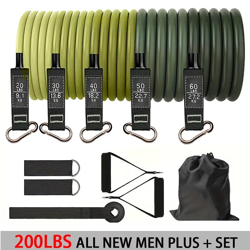 Premium Widerstandsbänder Set - Bis 250 LBS - Dein komplettes Home-Gym