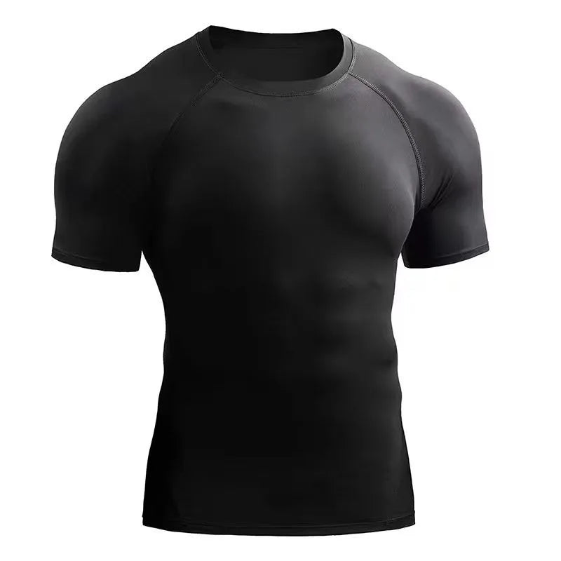 Premium Fitness Shirt Herren - Quick-Dry Kompression für Training & Running