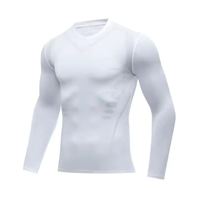 Men's Compression Running Shirt - Quick-Dry Sports T-Shirt for Training