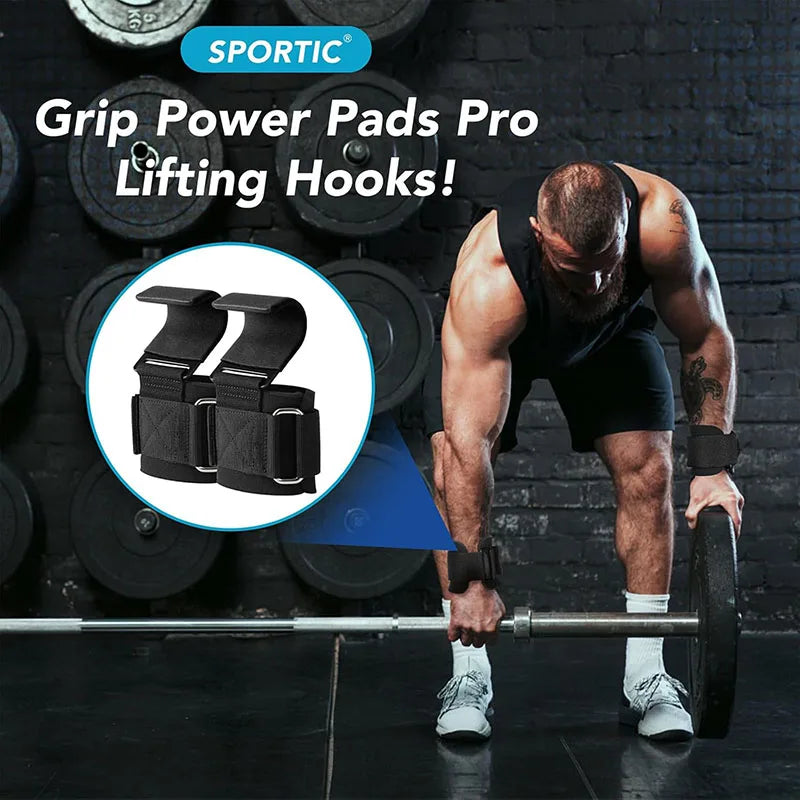 Professional lifting hooks with wrist support - lifting aids for heavy weights