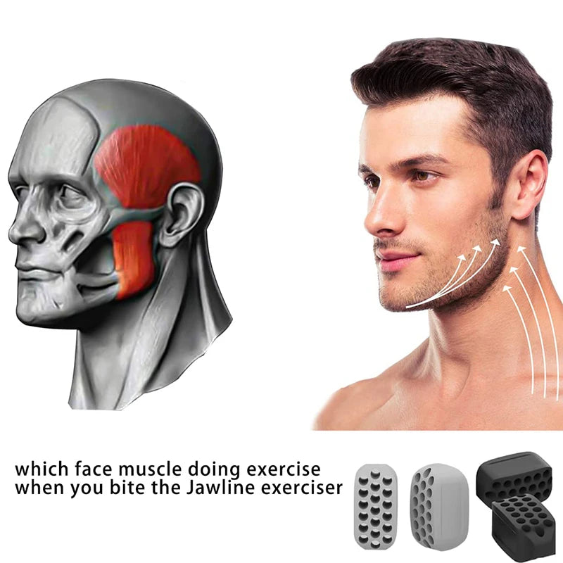 Kiefer Trainingsgerät - Jawline Exerciser für definierte Kieferlinie & Gesichtsstraffung