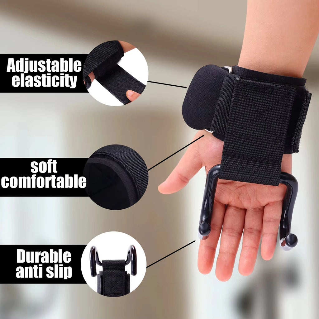 Professional lifting hooks with wrist support - lifting aids for heavy weights