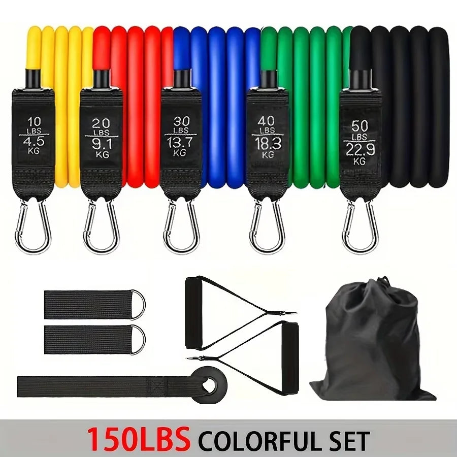 Premium Widerstandsbänder Set - Bis 250 LBS - Dein komplettes Home-Gym
